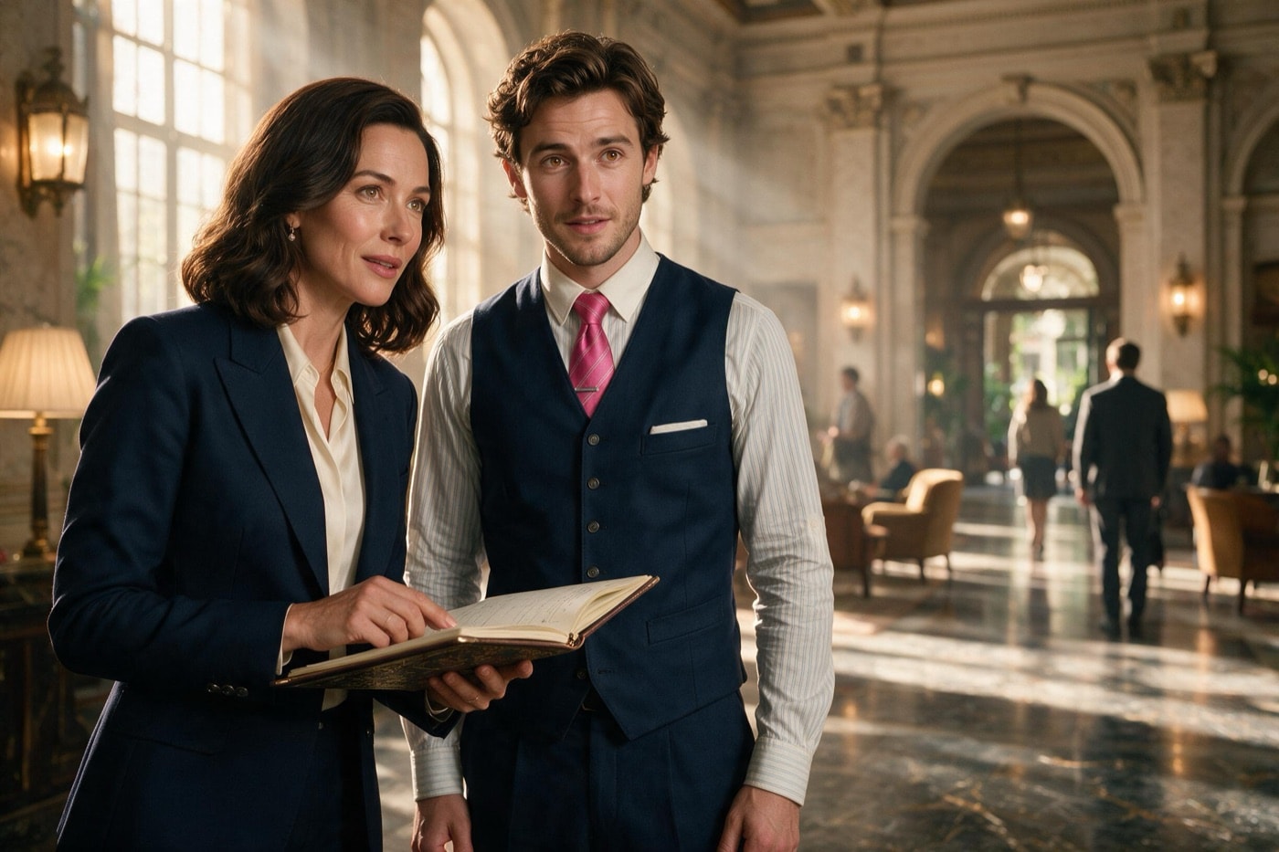 The Accidental Critic: the lobby of a grand old hotel.